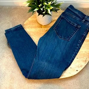 LOFT High Waist Skinny Ankle Jean